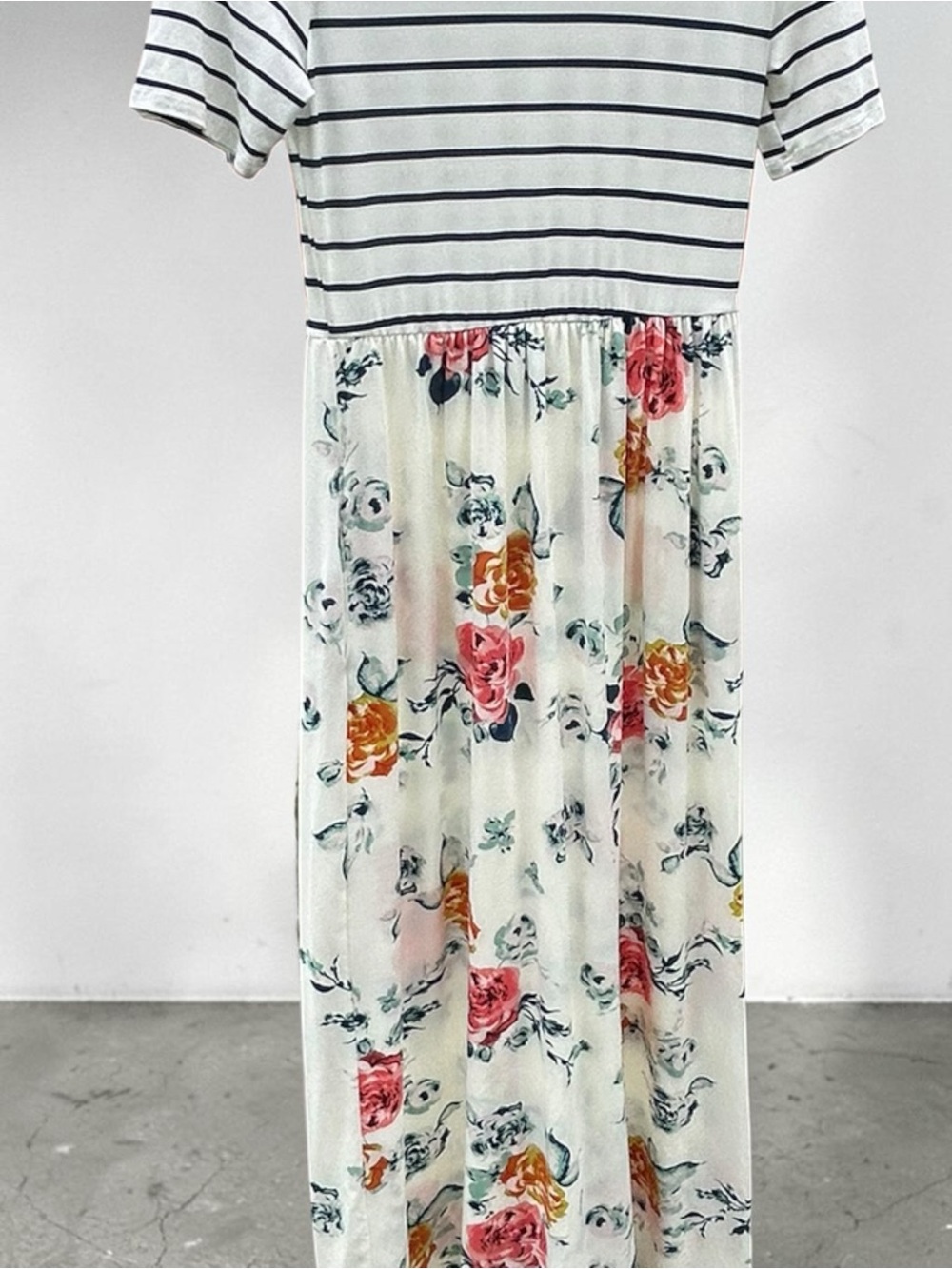 Summer Cotton Floral Maxi Dress